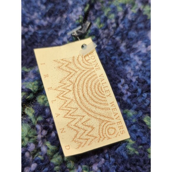 Boyne Valley Weavers Size S Womens Blue Green Plaid Zip Coat Jacket Ireland - Picture 4 of 11